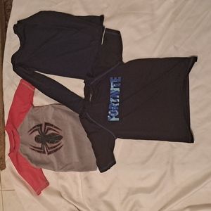 3 boys age 7 swim shirts